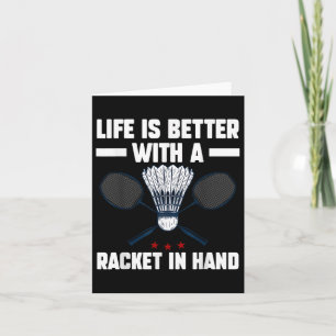 Shuttle Badminton Player 2  Card