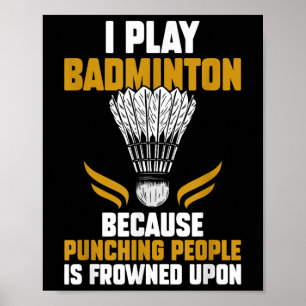 Shuttle Badminton Player _7  Poster