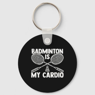 Shuttle Badminton Player 8  Key Ring