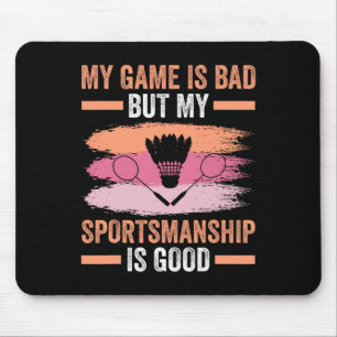 Shuttle Badminton Player 9 Mouse Pad