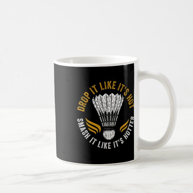 Shuttle Badminton Player  Coffee Mug (Right)