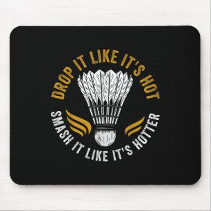Shuttle Badminton Player Mouse Pad