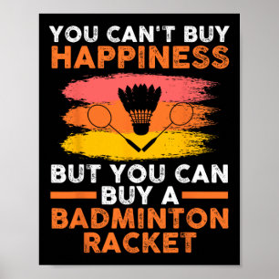 Shuttle Badminton Player  Poster