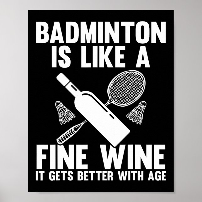 Shuttle Badminton Player  Poster (Front)