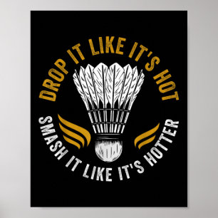 Shuttle Badminton Player  Poster