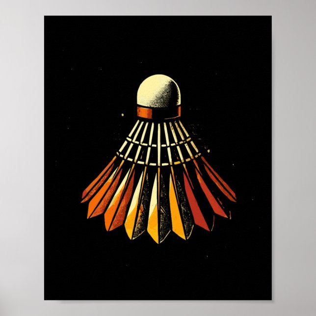 Shuttle Badminton Player  Poster (Front)