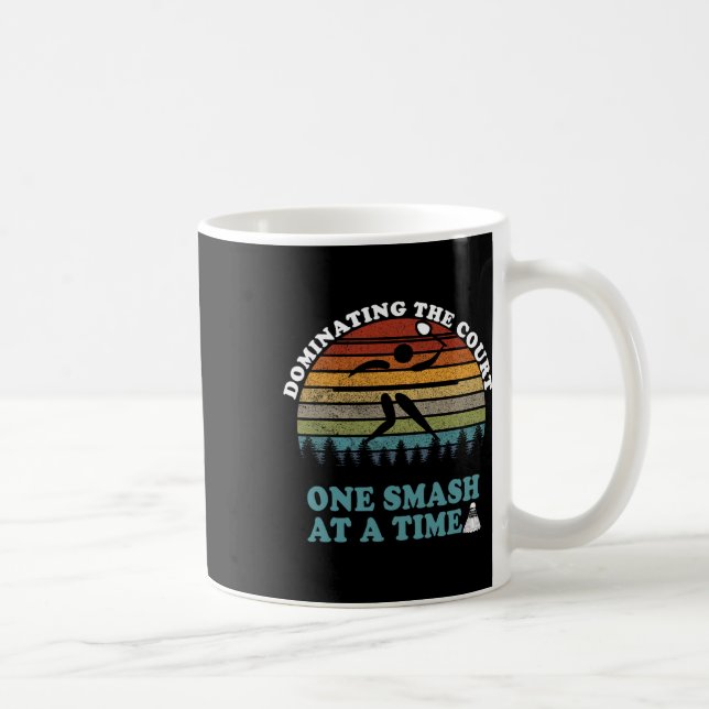Shuttle Badminton Player Quote  Coffee Mug (Right)
