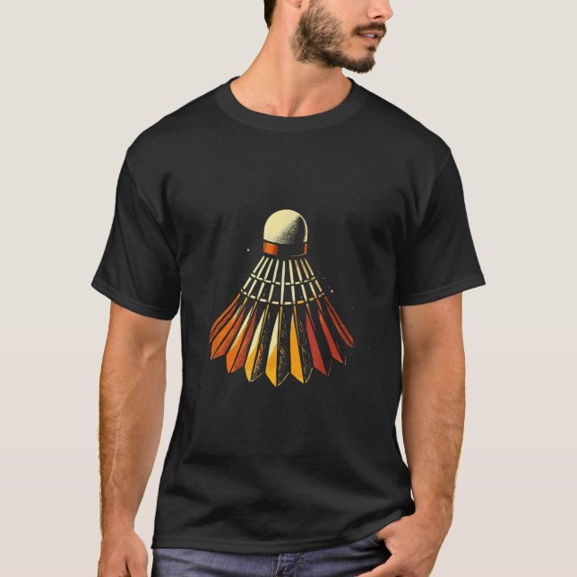 Shuttle Badminton Player  T-Shirt (Front)