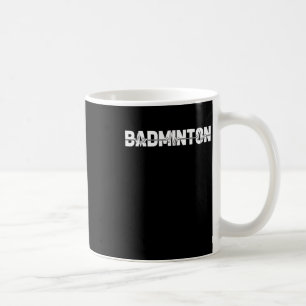 Shuttle Badminton - Racquet Court Player Ekg Heart Coffee Mug