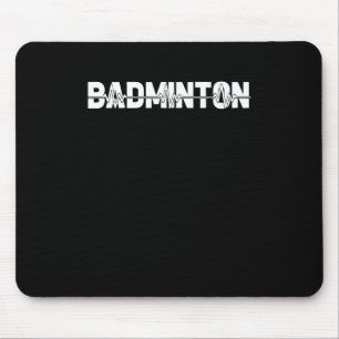 Shuttle Badminton - Racquet Court Player Ekg Heart Mouse Pad