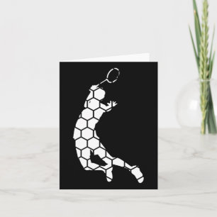 Shuttle Badminton Squash Badminton Player  Card