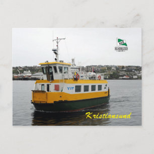 Shuttle boat in Kristiansund, Norway Postcard