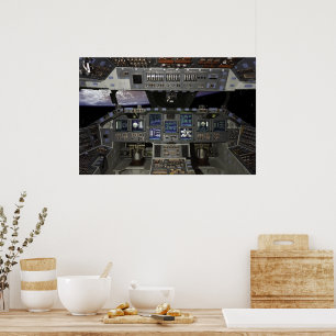 Shuttle Cockpit Poster