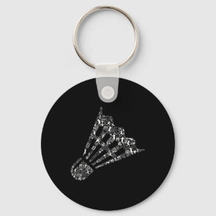 Shuttle Collage Badminton Player Shirt _ Badminton Key Ring