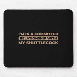 Shuttle Court - Racket Racquet Team Player Badmint Mouse Pad