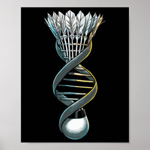 Shuttle Court - Racquet Player Badminton Its In My Poster