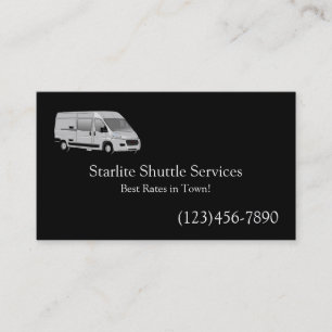 Shuttle Driver Ride Service Business Card