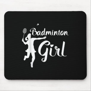 Shuttle Girls - Badminton Girl Mouse Pad