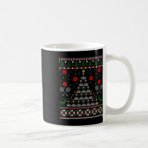 Shuttle Graphic Badminton Player Gift Ugly Christm Coffee Mug