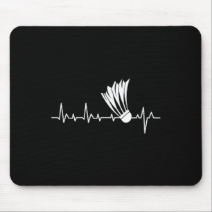 Shuttle Heartbeat - Badminton Player Sports Lover Mouse Pad