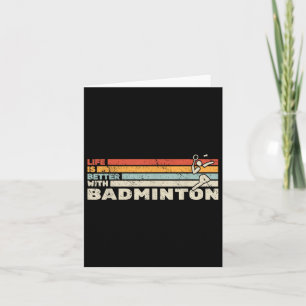 Shuttle Life Is Better With Badminton Racket For M Card