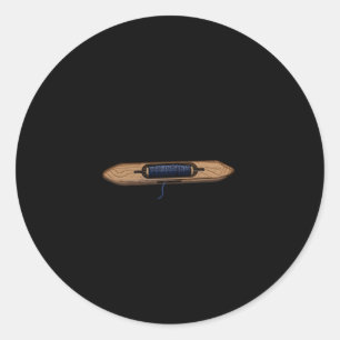 Shuttle Pilot Hand Weaving Knitting Crocheting Wea Classic Round Sticker