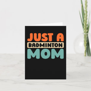 Shuttle Player Racquet Team Racket Just A Badminto Card