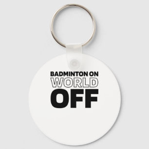 Shuttle Racket - Court Racquet Badminton On World  Key Ring