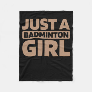 Shuttle Racket Team Racquet Court Just A Dminton G Fleece Blanket