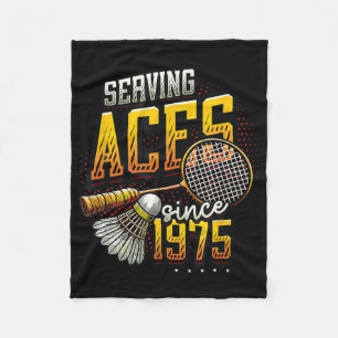 Shuttle Racquet - Court Racket Team Player Badmint Fleece Blanket