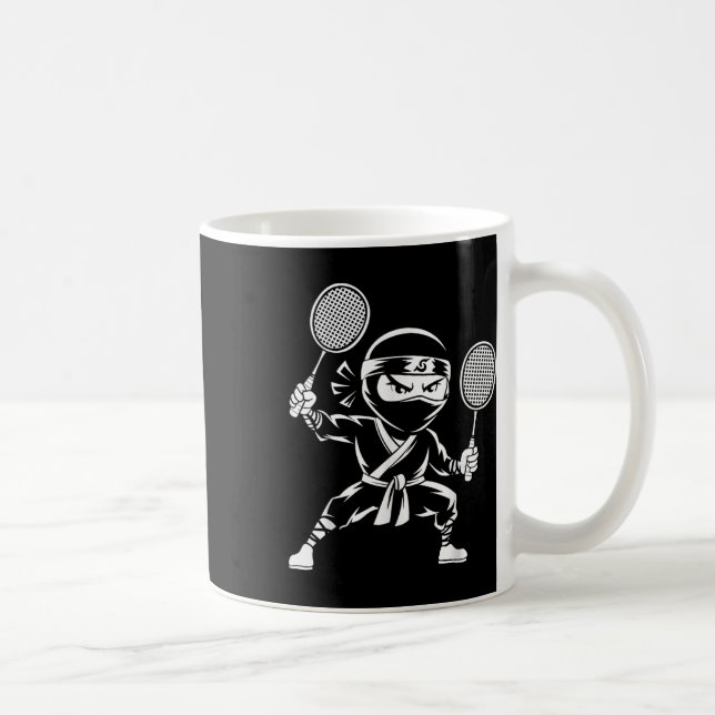 Shuttle Racquet Racket - Team Player Badminton Nin Coffee Mug (Right)