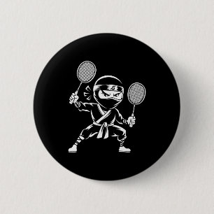 Shuttle Racquet Racket - Team Player Dminton Ninja 6 Cm Round Badge