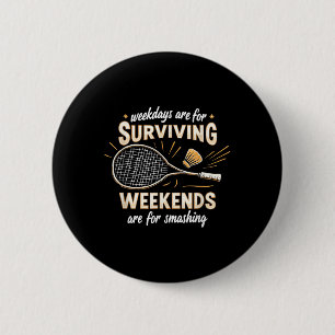 Shuttle Racquet - Team Player Court Racket Badmint 6 Cm Round Badge