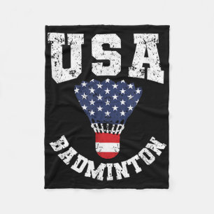 Shuttle Red White Blue 4th July Patriotic Usa Badm Fleece Blanket