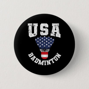 Shuttle Red White Blue 4th July Patriotic Usa Dmin 6 Cm Round Badge
