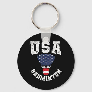 Shuttle Red White Blue 4th July Patriotic Usa Dmin Key Ring