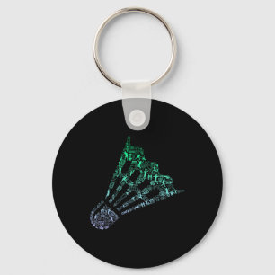 Shuttle Silhouette Dminton Player Shirt Mens Dmint Key Ring