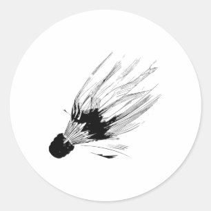 Shuttle Sketch Classic Round Sticker