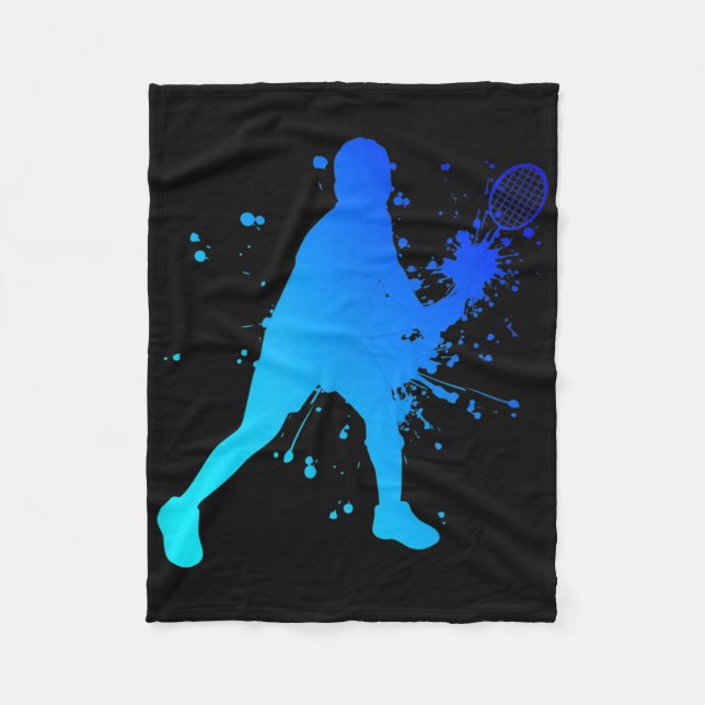 Shuttle Squash Badminton Player  Fleece Blanket (Front)