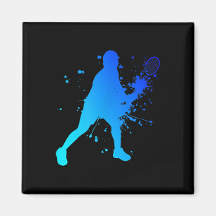 Shuttle Squash Badminton Player Magnet