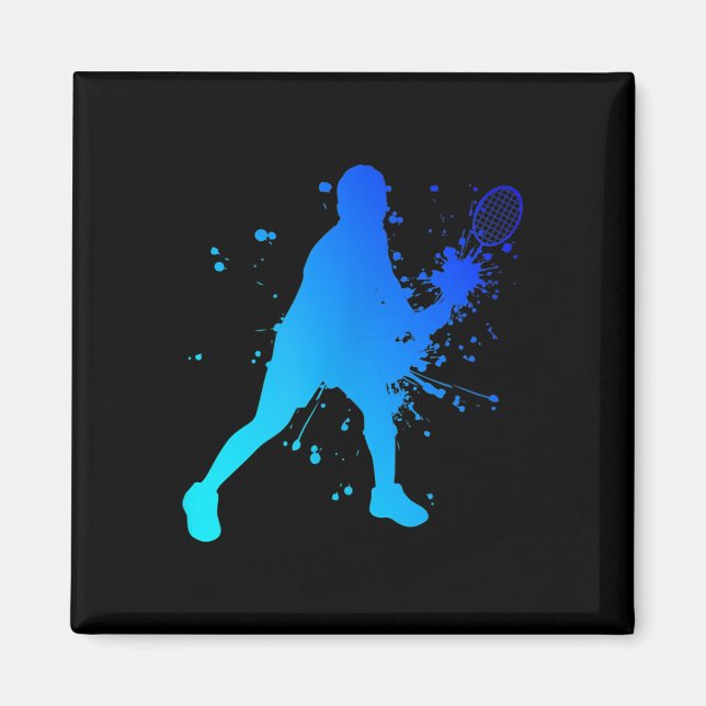 Shuttle Squash Badminton Player  Magnet (Front)