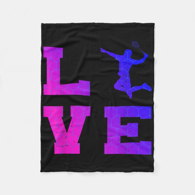 Shuttle Squash Womens Badminton Mens  Fleece Blanket (Front)