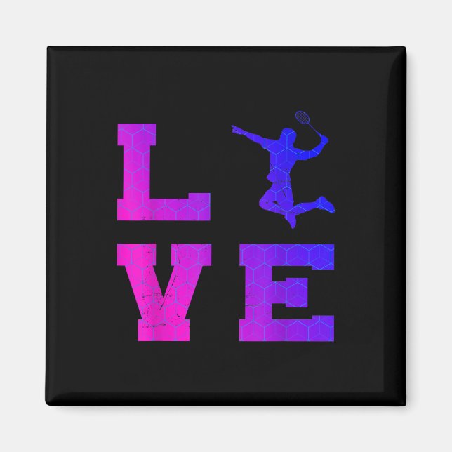 Shuttle Squash Womens Badminton Mens  Magnet (Front)