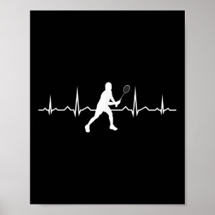Shuttle Squash Womens Badminton Player  Poster