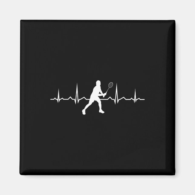 Shuttle Squash Women's Dminton Player  Magnet (Front)