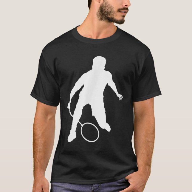 Shuttle Womens Badminton Player Squash Men  T-Shirt (Front)