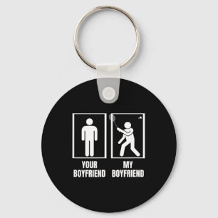 Shuttle Your Boyfriend My Boyfriend Funny Dminton Key Ring