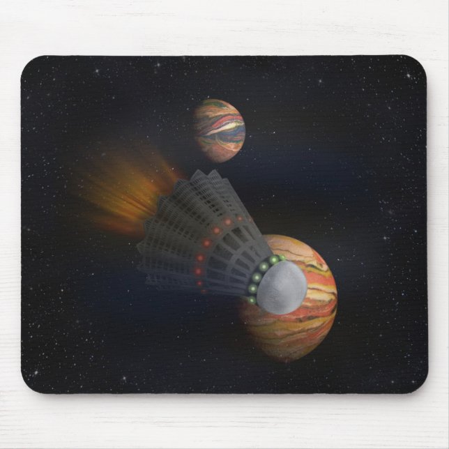 Shuttlecock Space Shuttle Mouse Pad (Front)