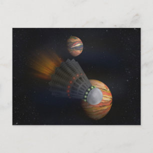 Shuttlecock Space Shuttle Postcard