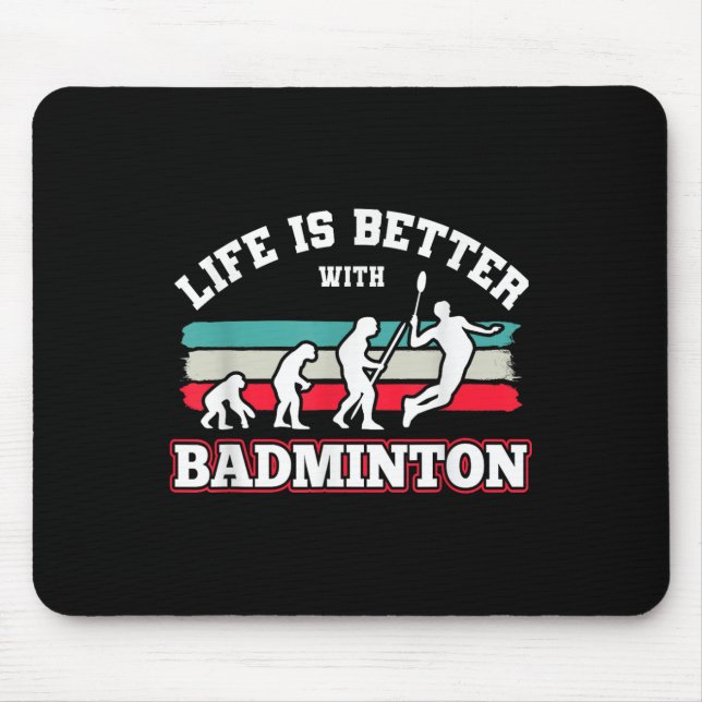 Shuttles Badminton  Mouse Pad (Front)